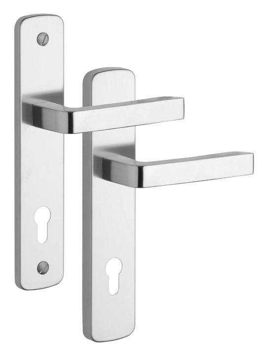 Kování bezpečnostní 807 ASTRA klika/klika 72 mm vložka nerez mat 7200 (R 80772ASNER) - Kliky, okenní a dveřní kování, panty Kování dveřní Kování dveřní bezpečnostní